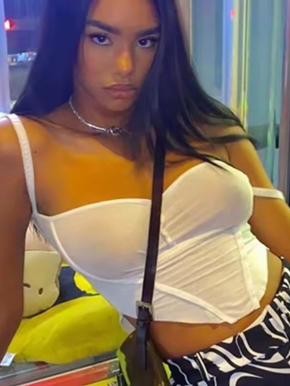 White Ribbed Cami - Picture 4 of 6